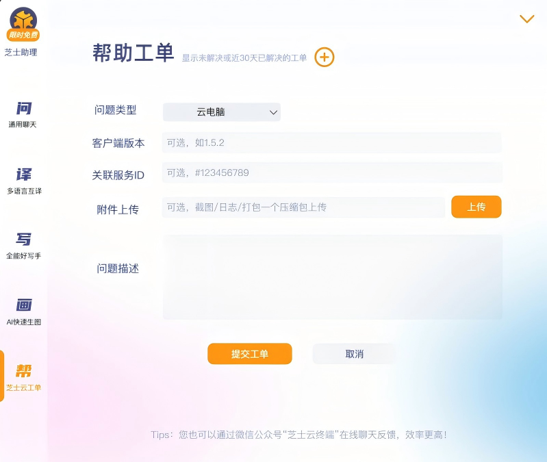助理工单